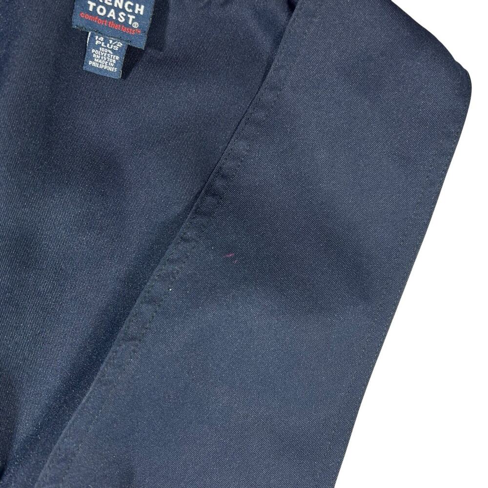 French Toast Navy Blue Jumper Girls V Neck Pleated School Uniform Sz 14.5 - Picture 10 of 10